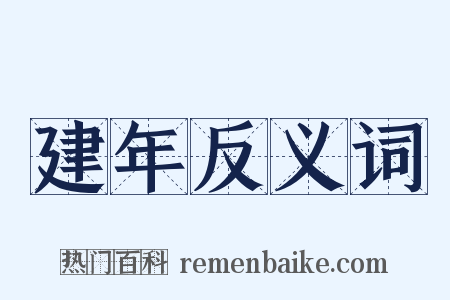 建年反义词是什么意思的图片